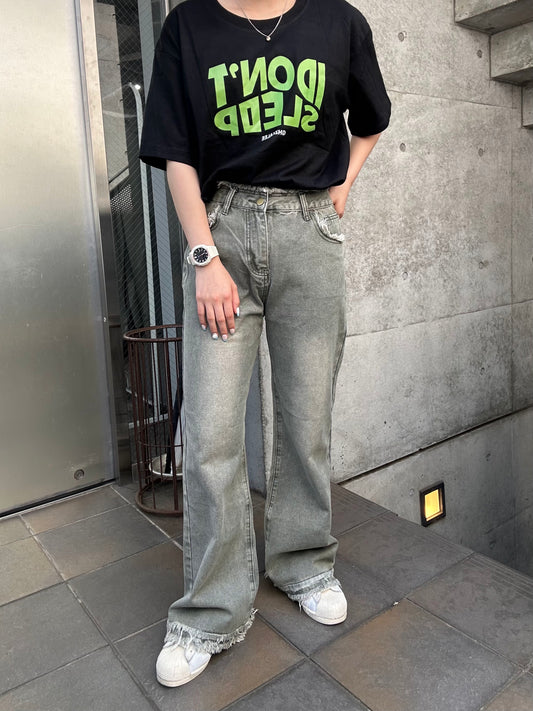 フリンジデザインデニムパンツ DPB51072