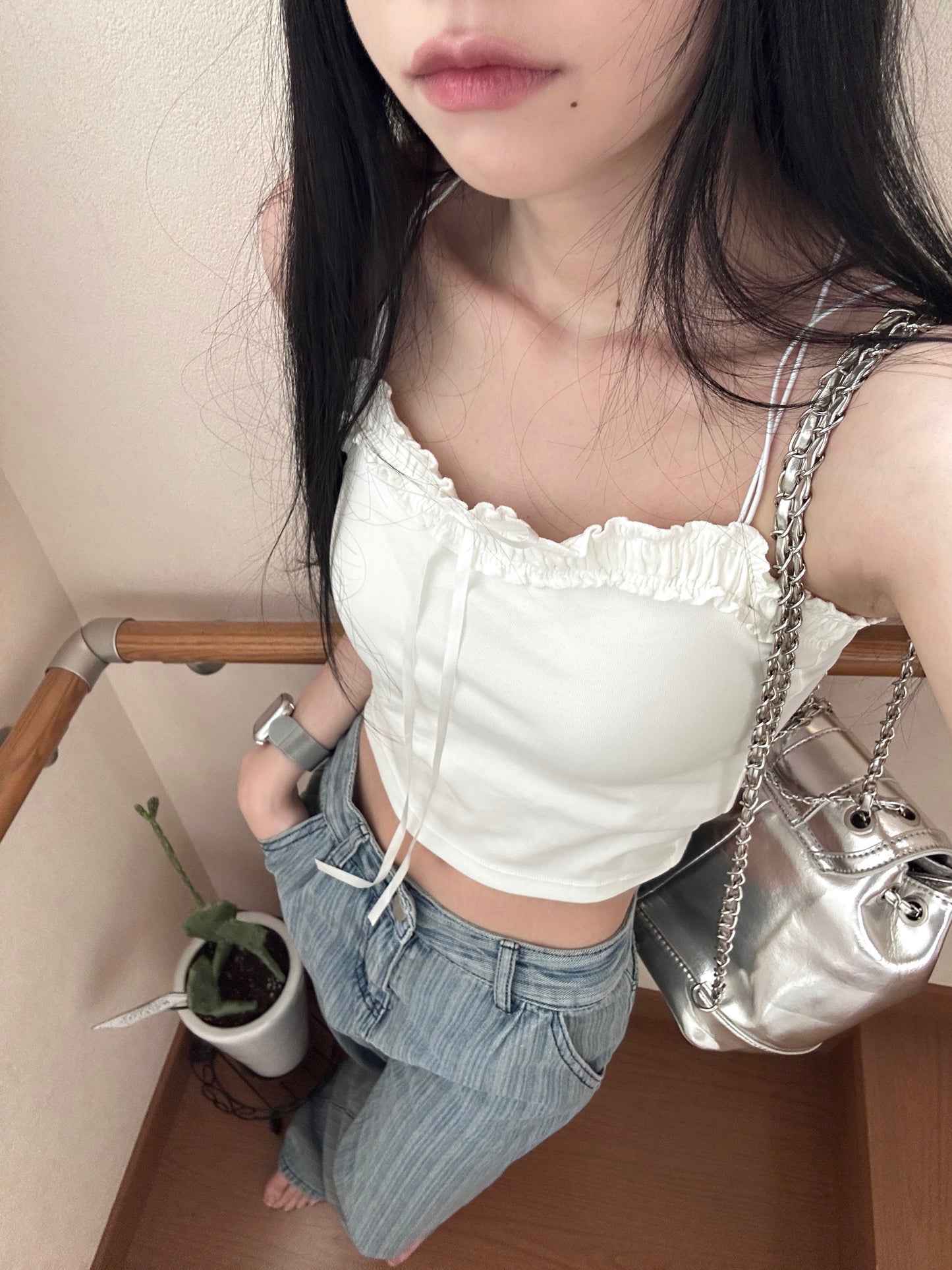 ストライプブルーデニムパンツ DPB43124