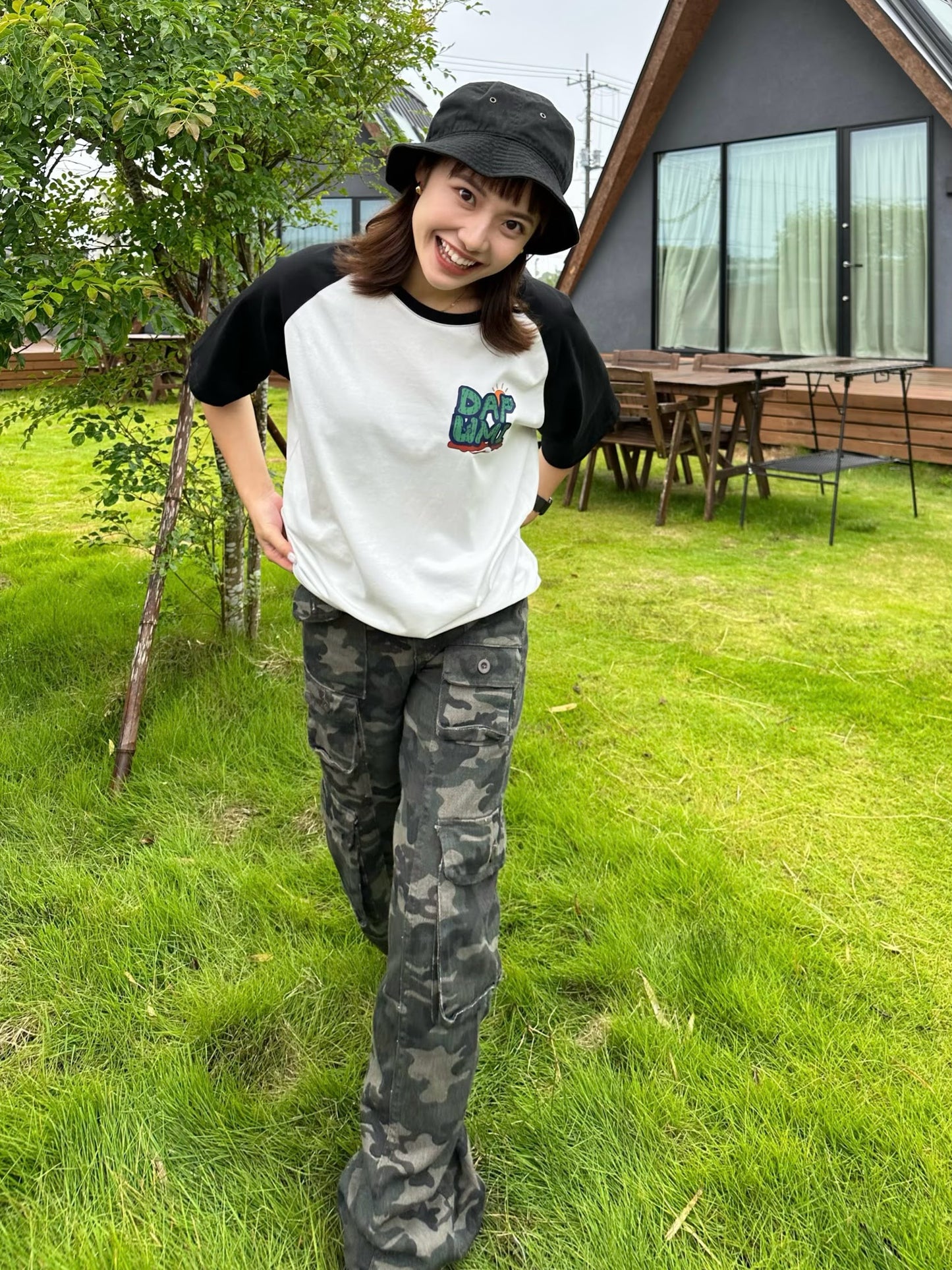 ラグランロゴTシャツ DPB47123