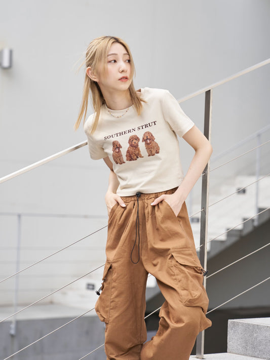 プードルデザインTシャツ CPA14074