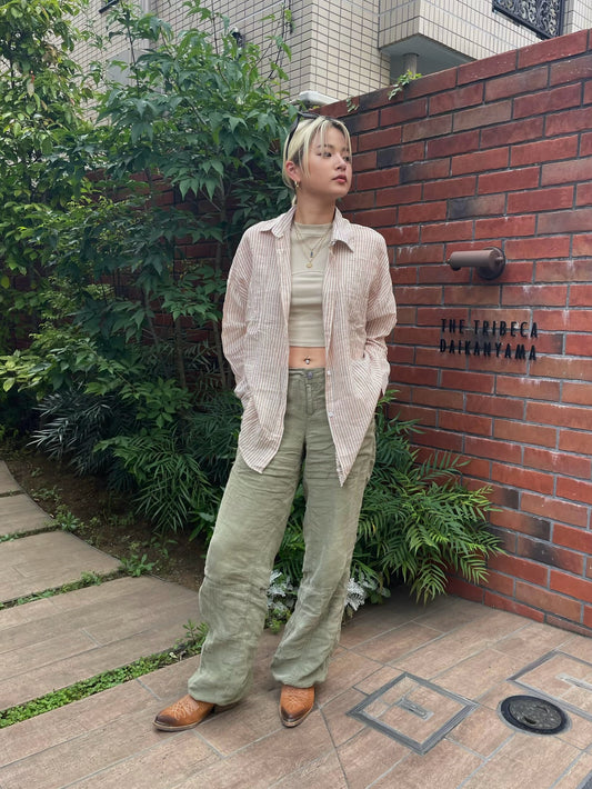 シースルーストライプシャツ DPB19152