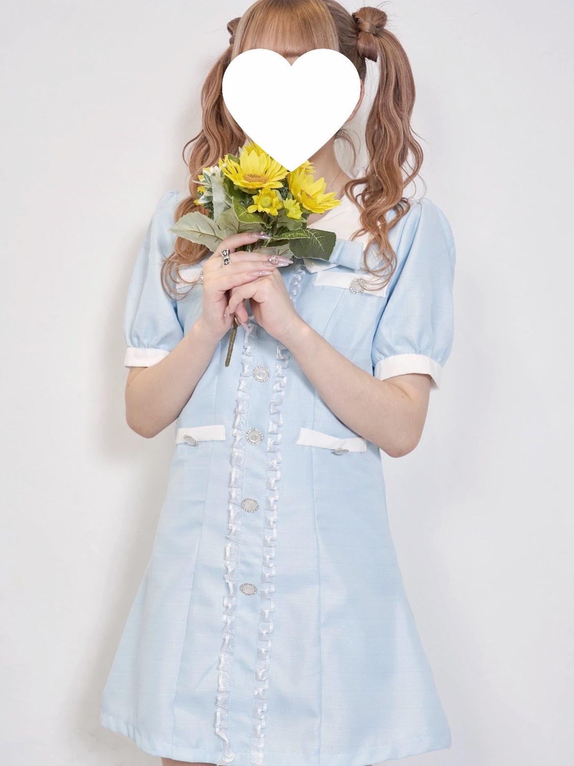 ツイードボタンミニワンピース CPA33005