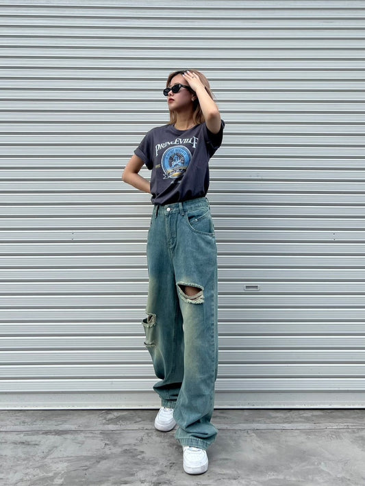 ダブルポケットダメージデニム DPA12038