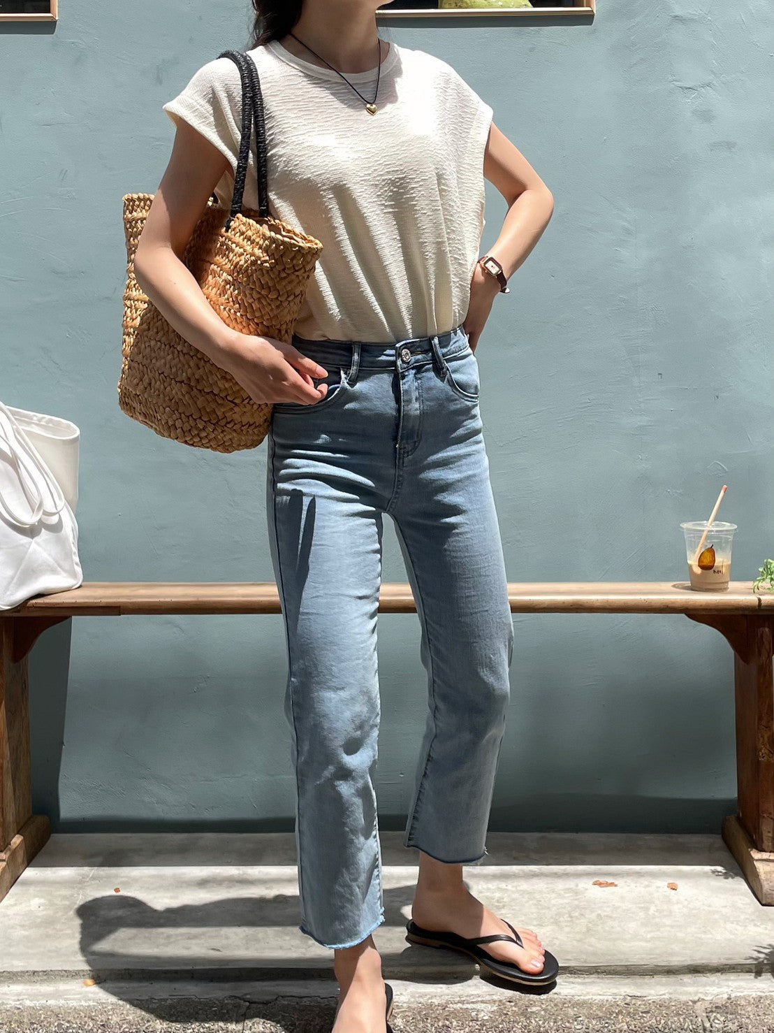 カットオフデニムパンツ CPA20080