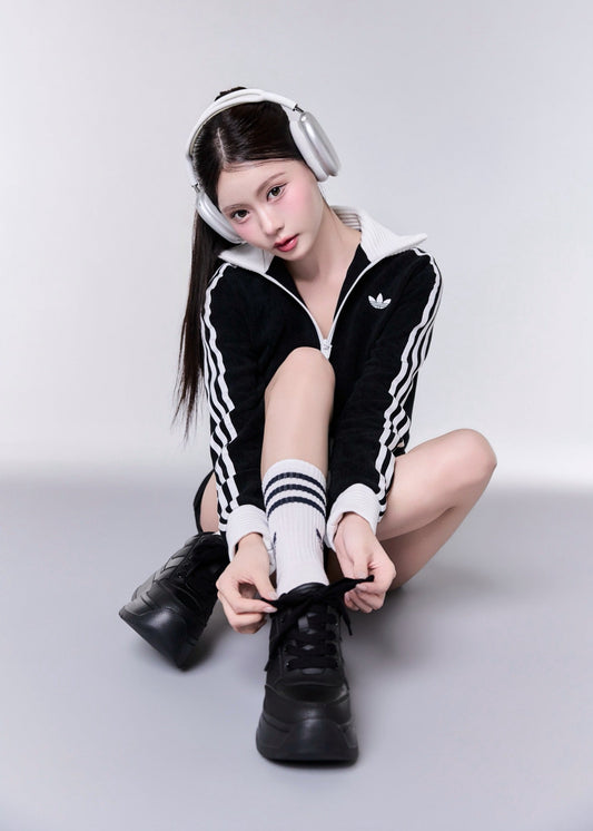 platform sneaker BLACK