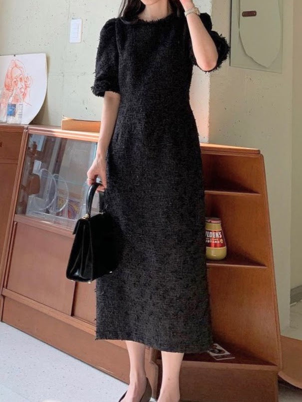 ツイードストレートワンピース CPA42124