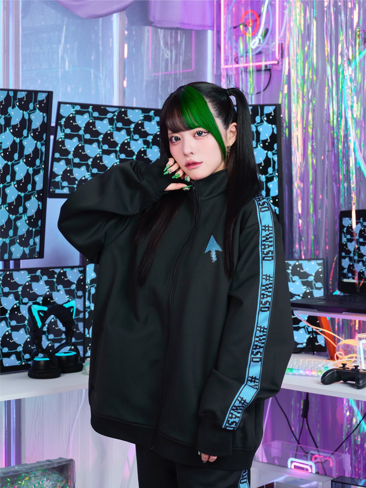 【ゆら猫】Gaming jersey トップス