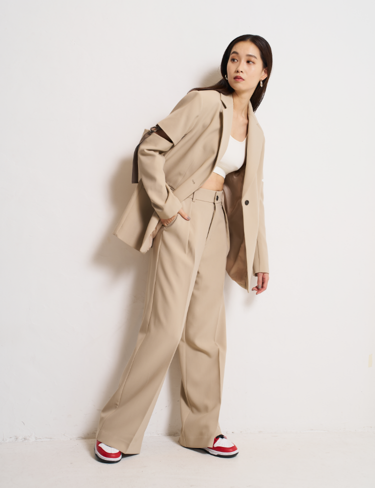 ワイドストレートスラックス