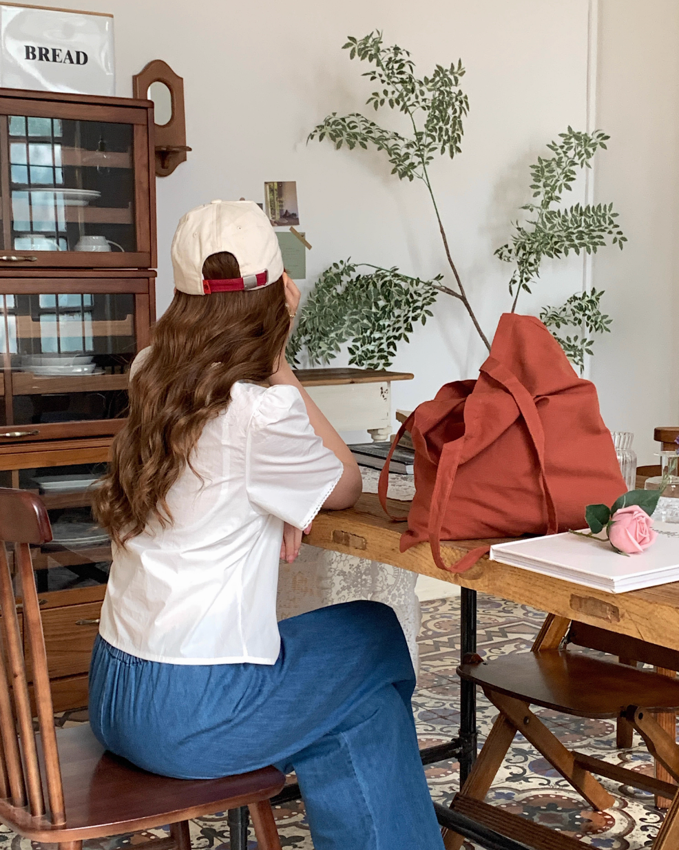 ブラウンカラートートバッグ CPA44085