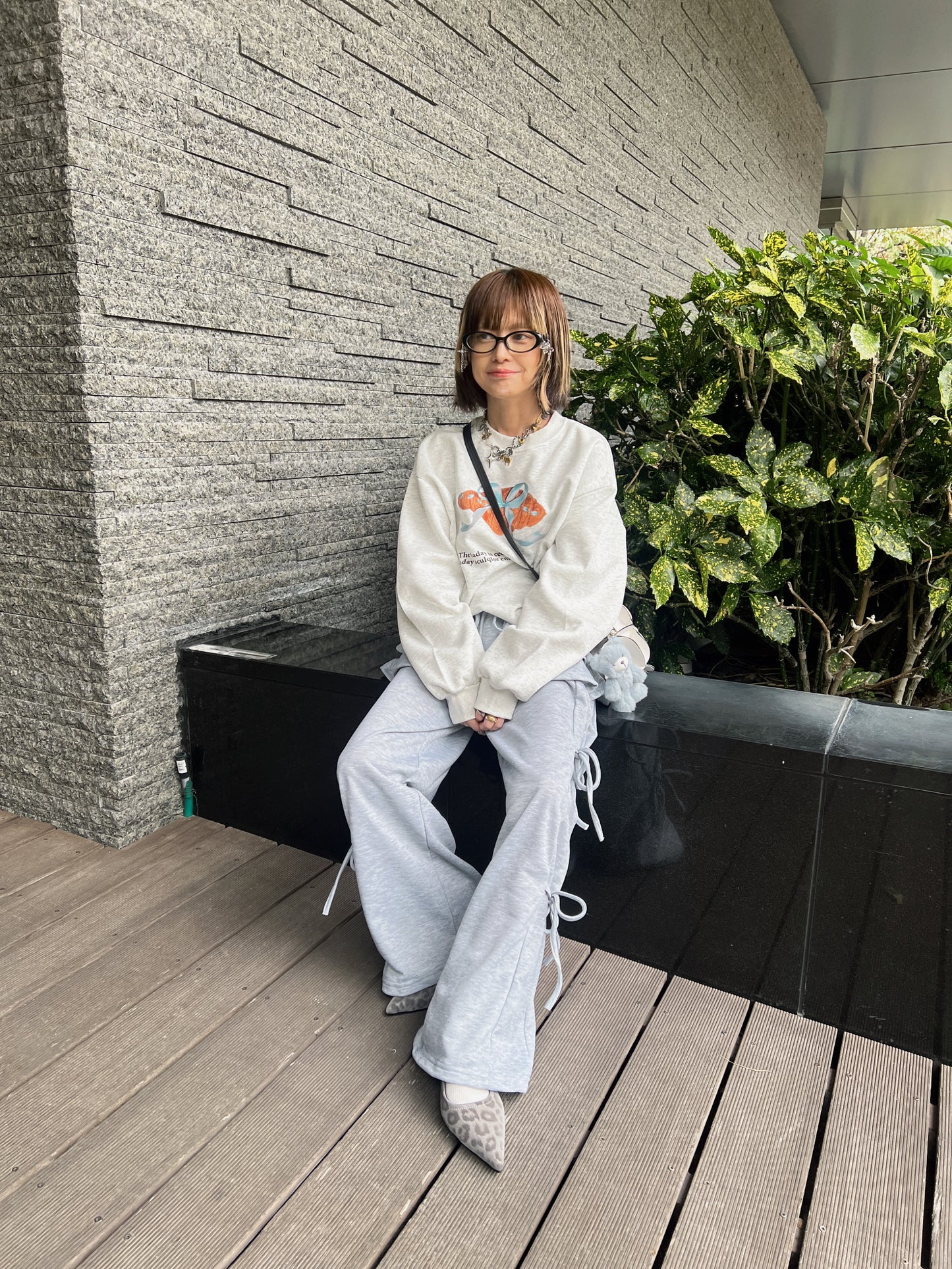 スカートレイヤードリボンスウェットパンツ DPB79200