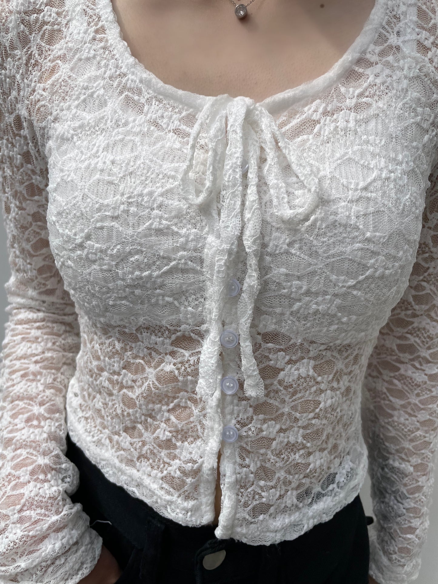 レースリボンカーディガン DPB68069