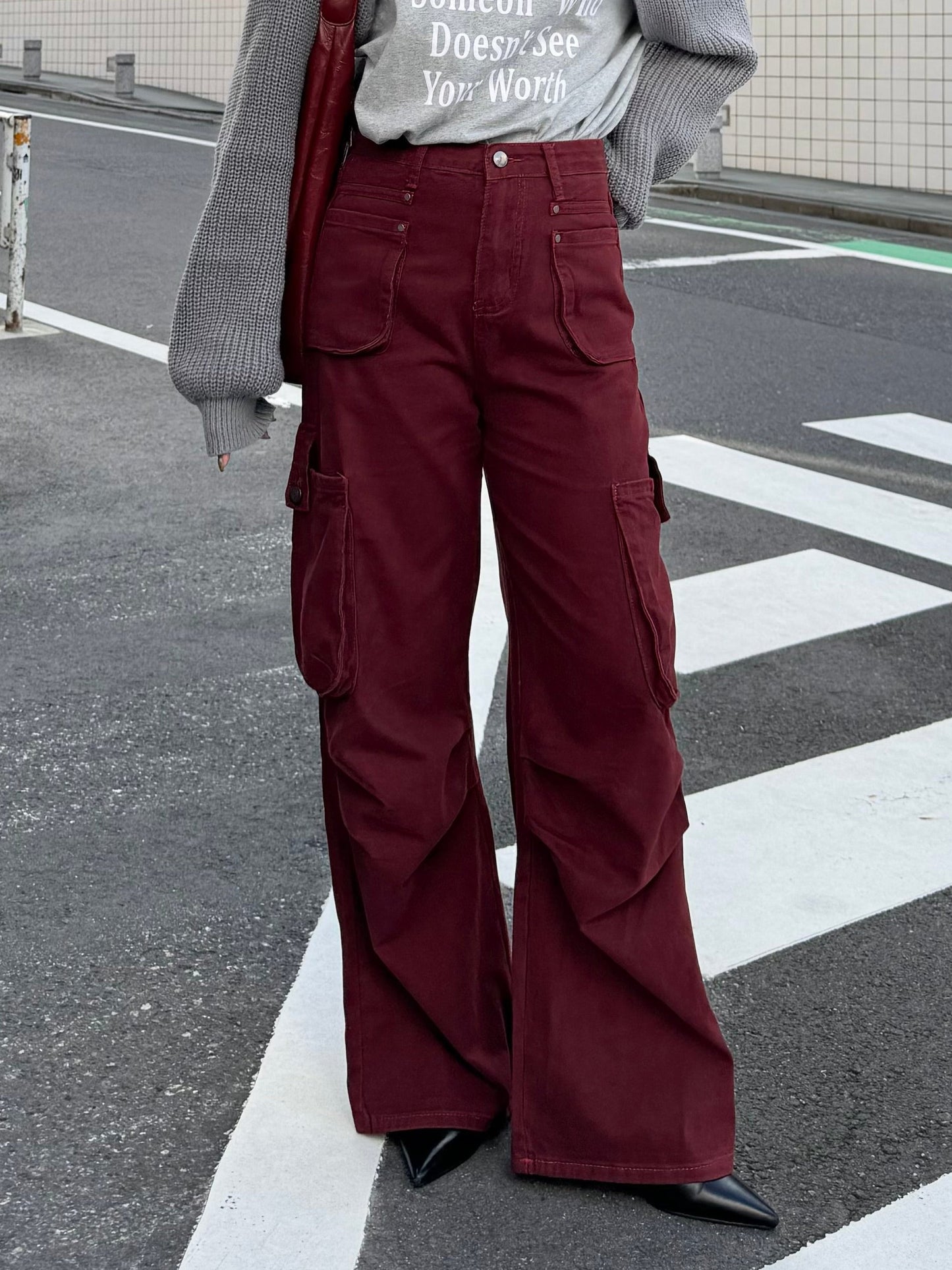ワイドレッドカーゴパンツ DPB47334