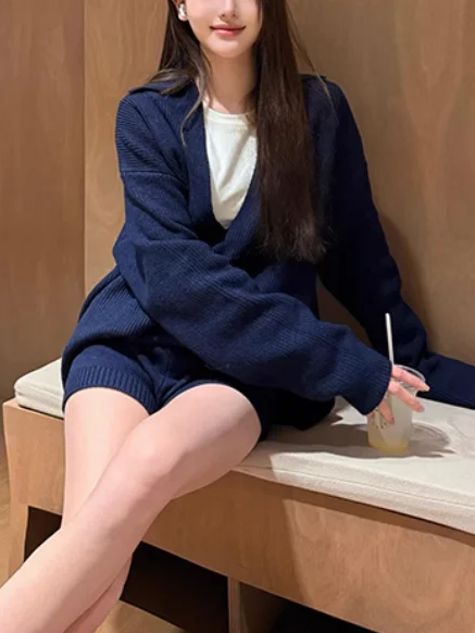 ネイビーニットパンツ DPB71667