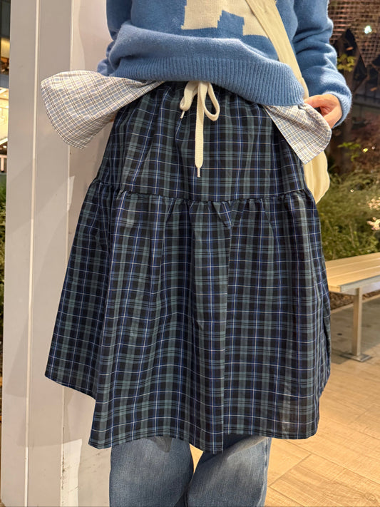 Aラインチェックスカート DPA43682