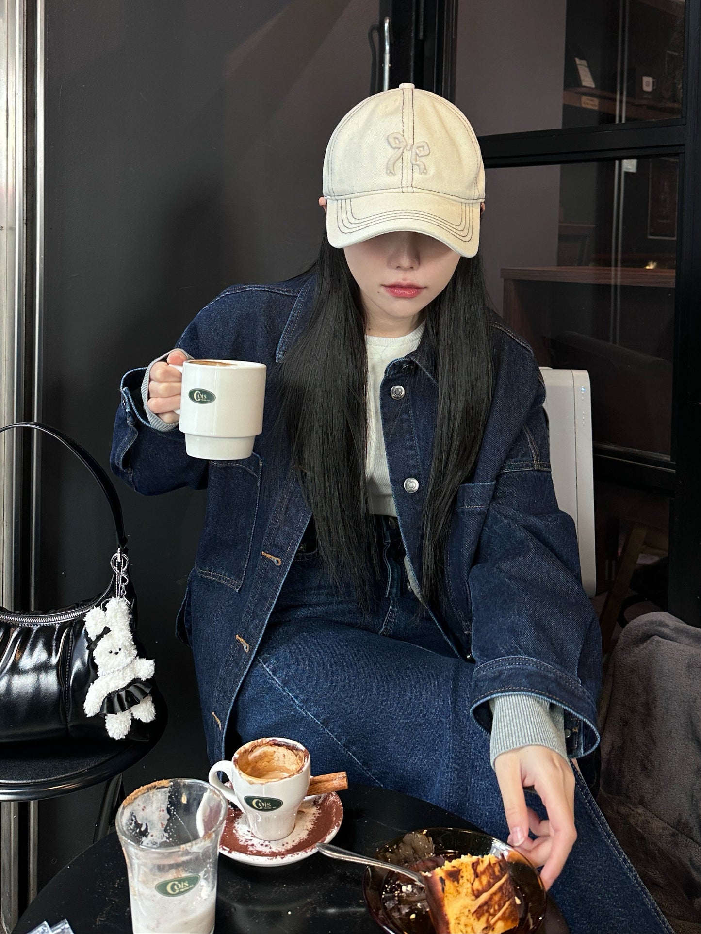 リボンホワイトキャップ DPB43223