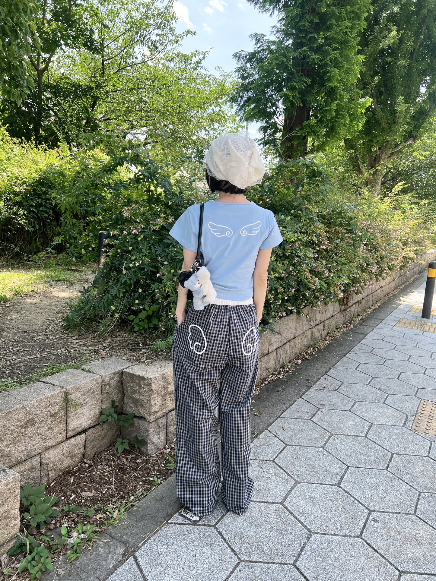 エンジェルプリントチェックパンツ DPB79166
