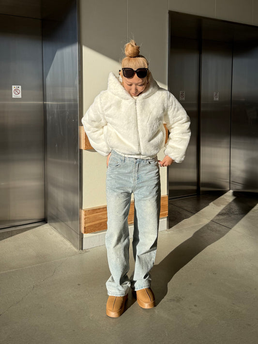 フード付きファージャケット DPB73491