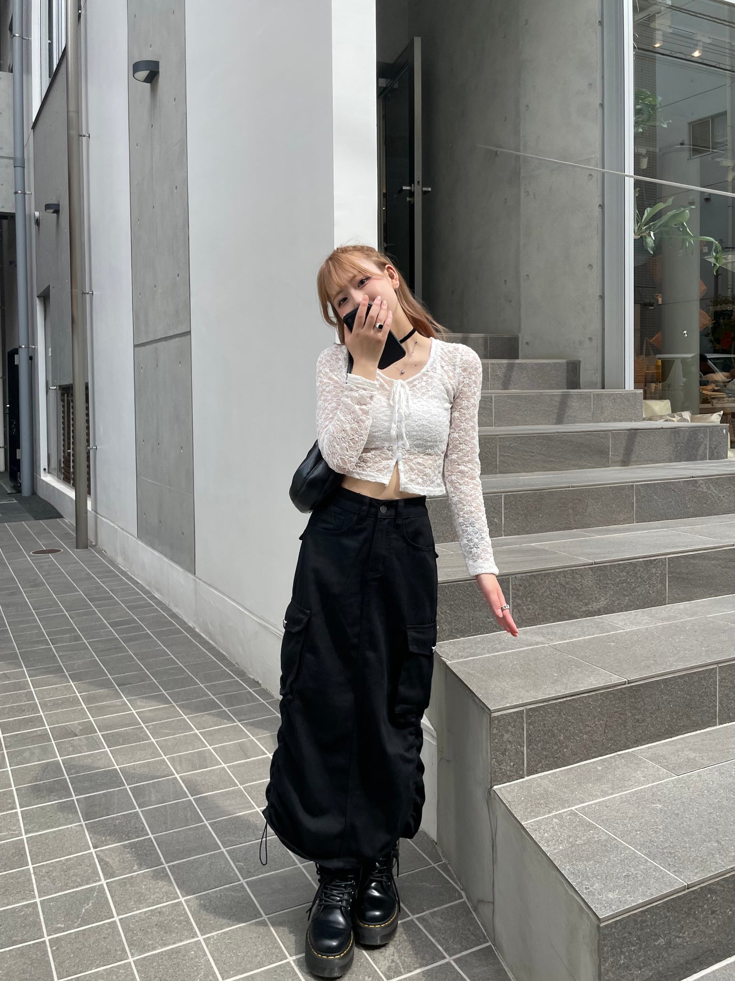 レースリボンカーディガン DPB68069