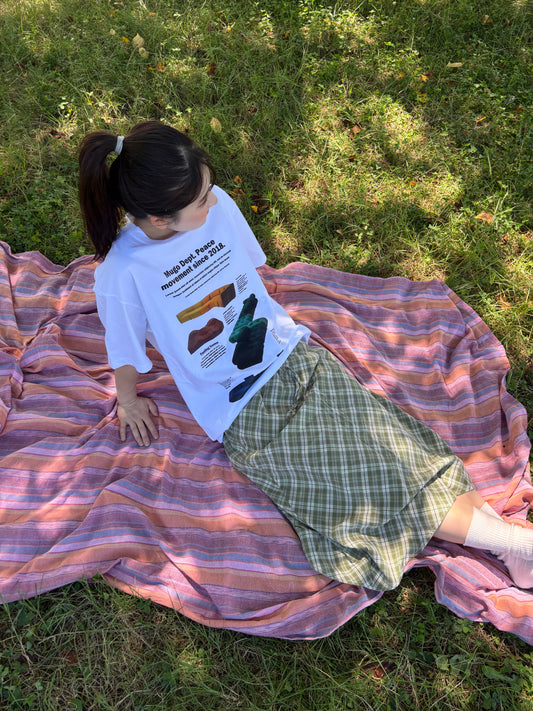 シフォンチェックロングスカート DPB84199