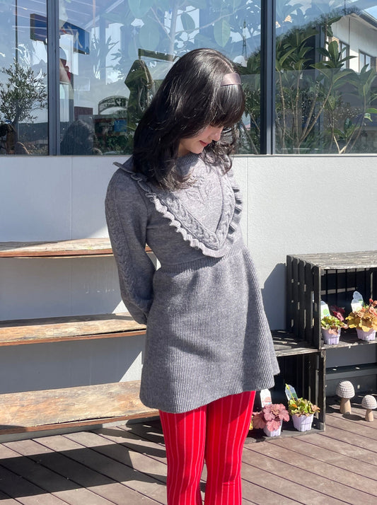 フリルニットワンピース DPA43324