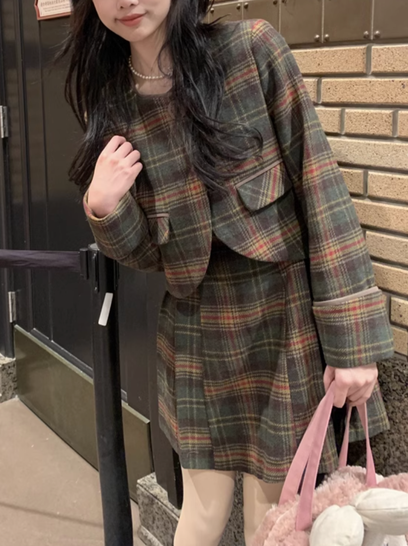 カレッジチェックミニスカート CPA42262
