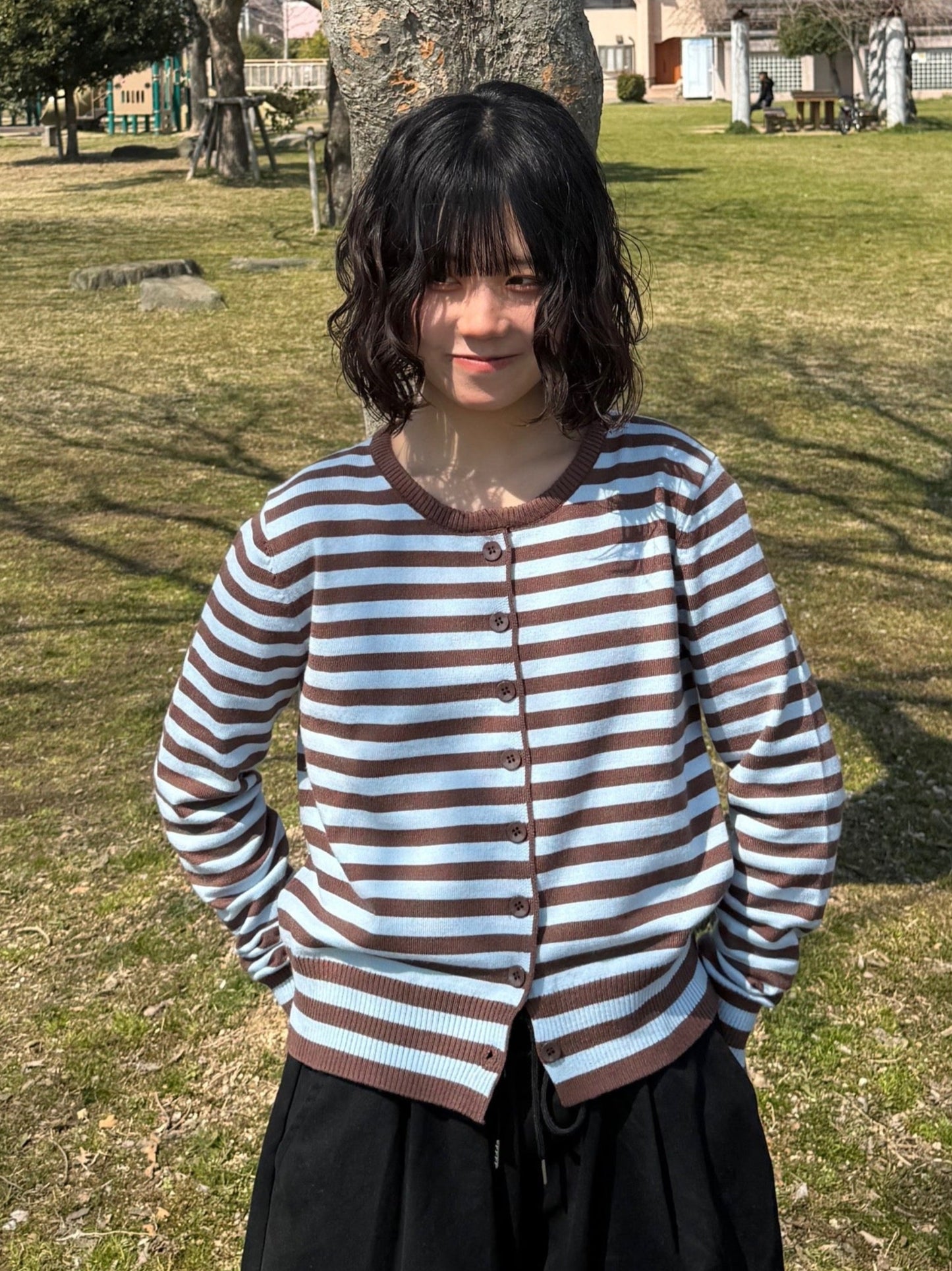 ボーダーカーディガン DPB70147