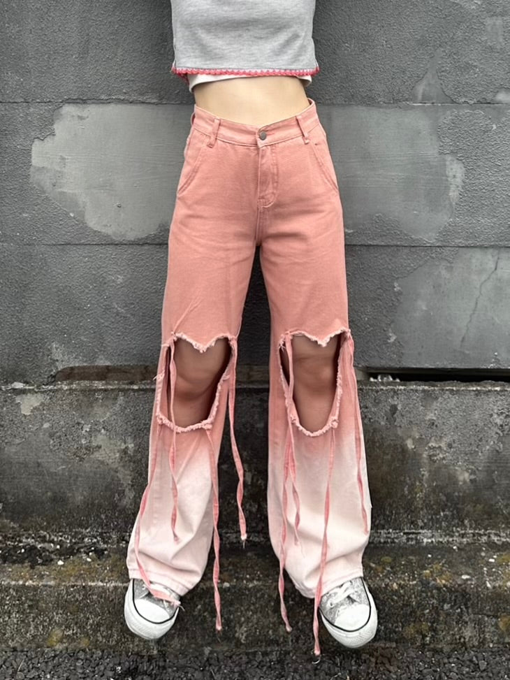 dime デニム　pink Dime Pink Classic Baggy Jeans Dime