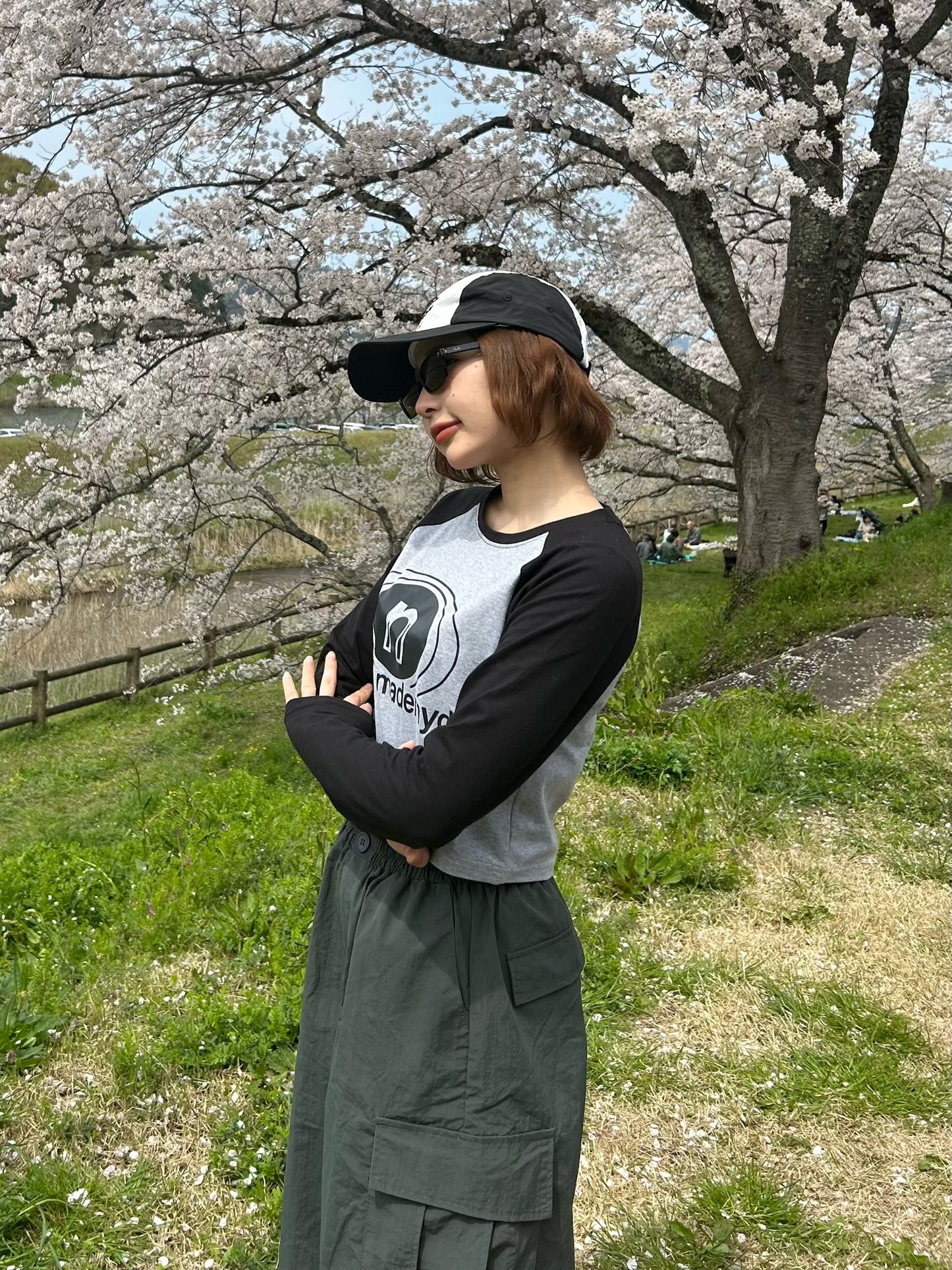 ラグランクロップドTシャツ DPA61366