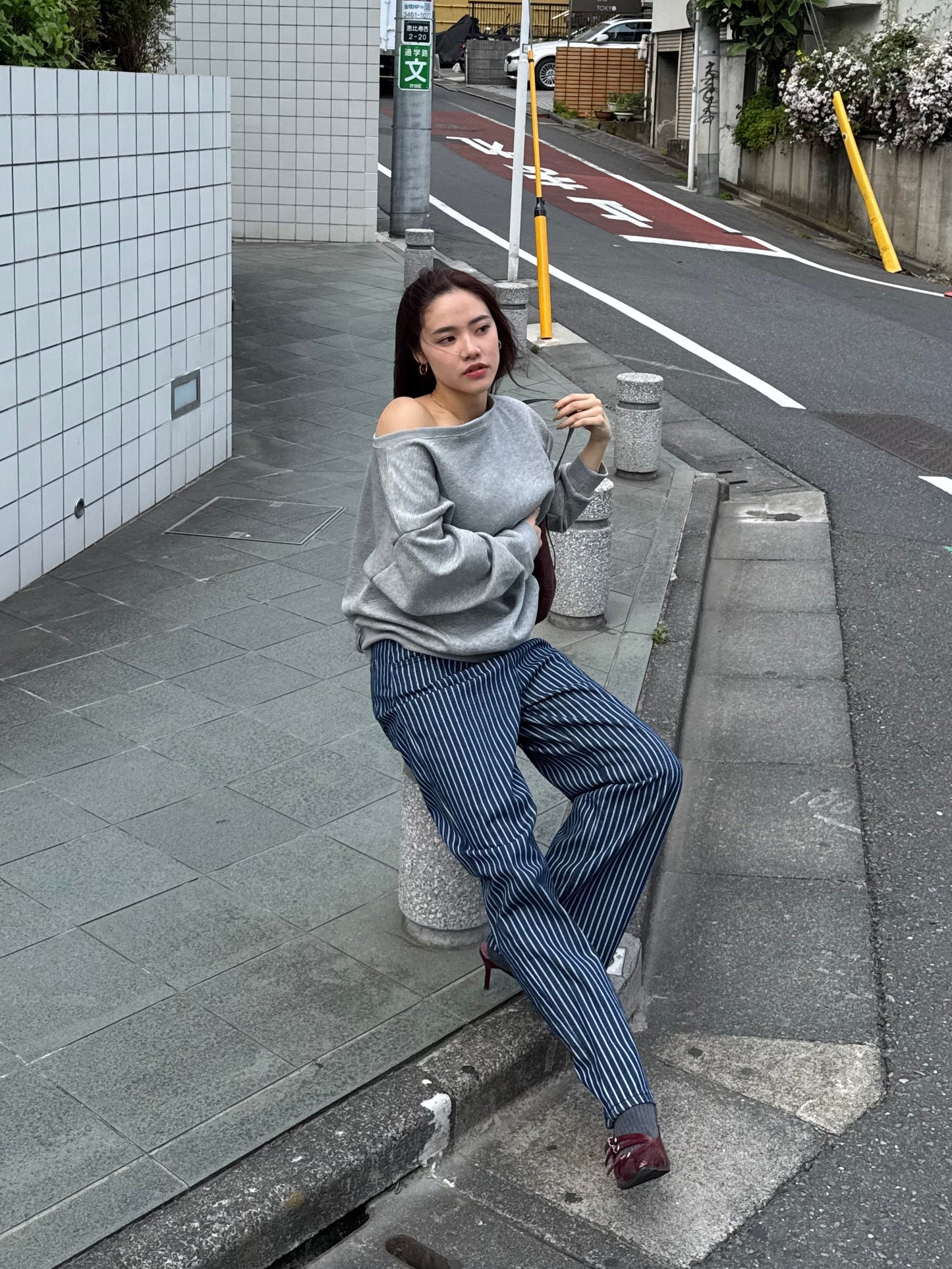 ストライプデニムパンツ DPB47419