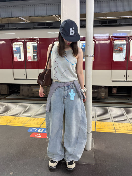 カーブデニムパンツ DPB99126