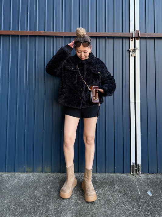 ムートンボタンジャケット DPB73561