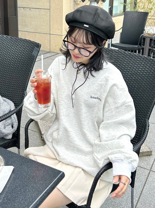 バックリボンプリントスウェット CPA22116