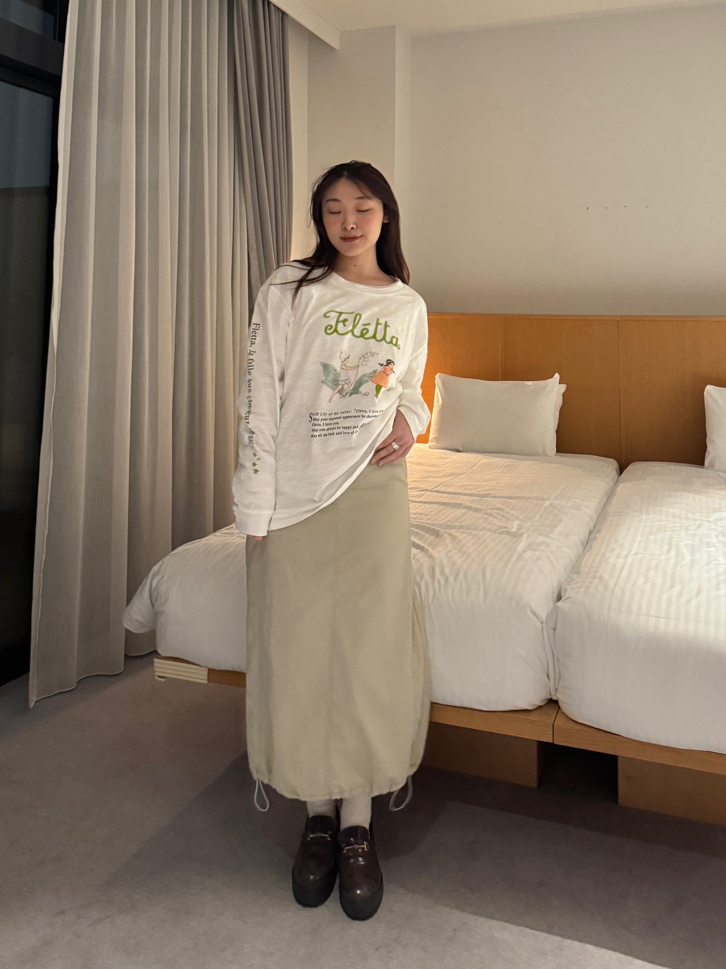 イラストプリントロングTシャツ DPB78131