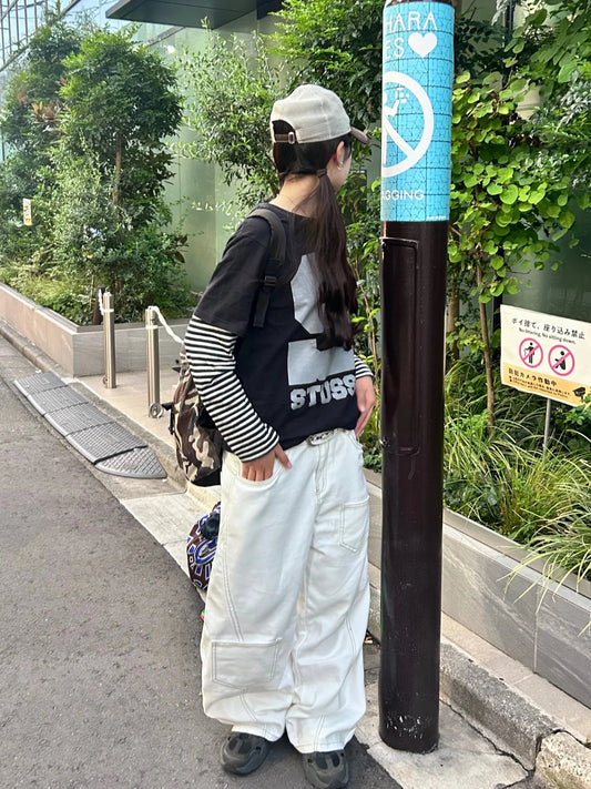 ステッチホワイトバルーンパンツ DPB92005