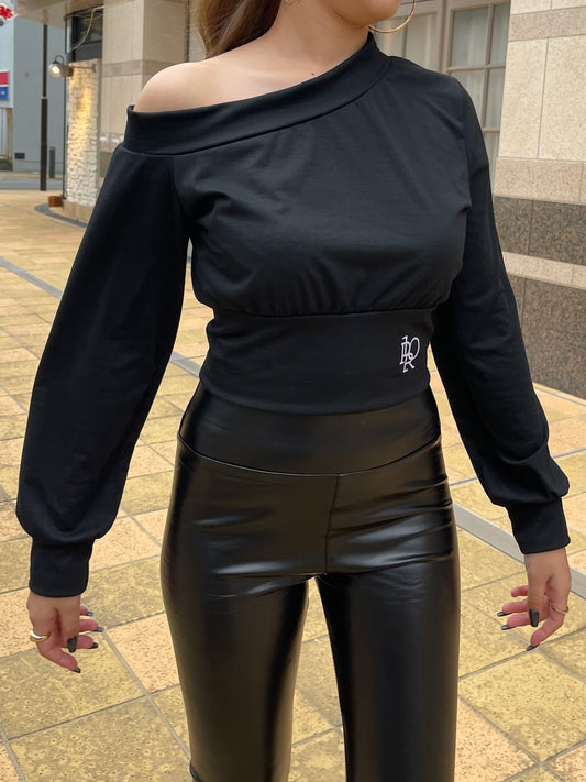 ポイントロゴオフショルスウェット DPB73101