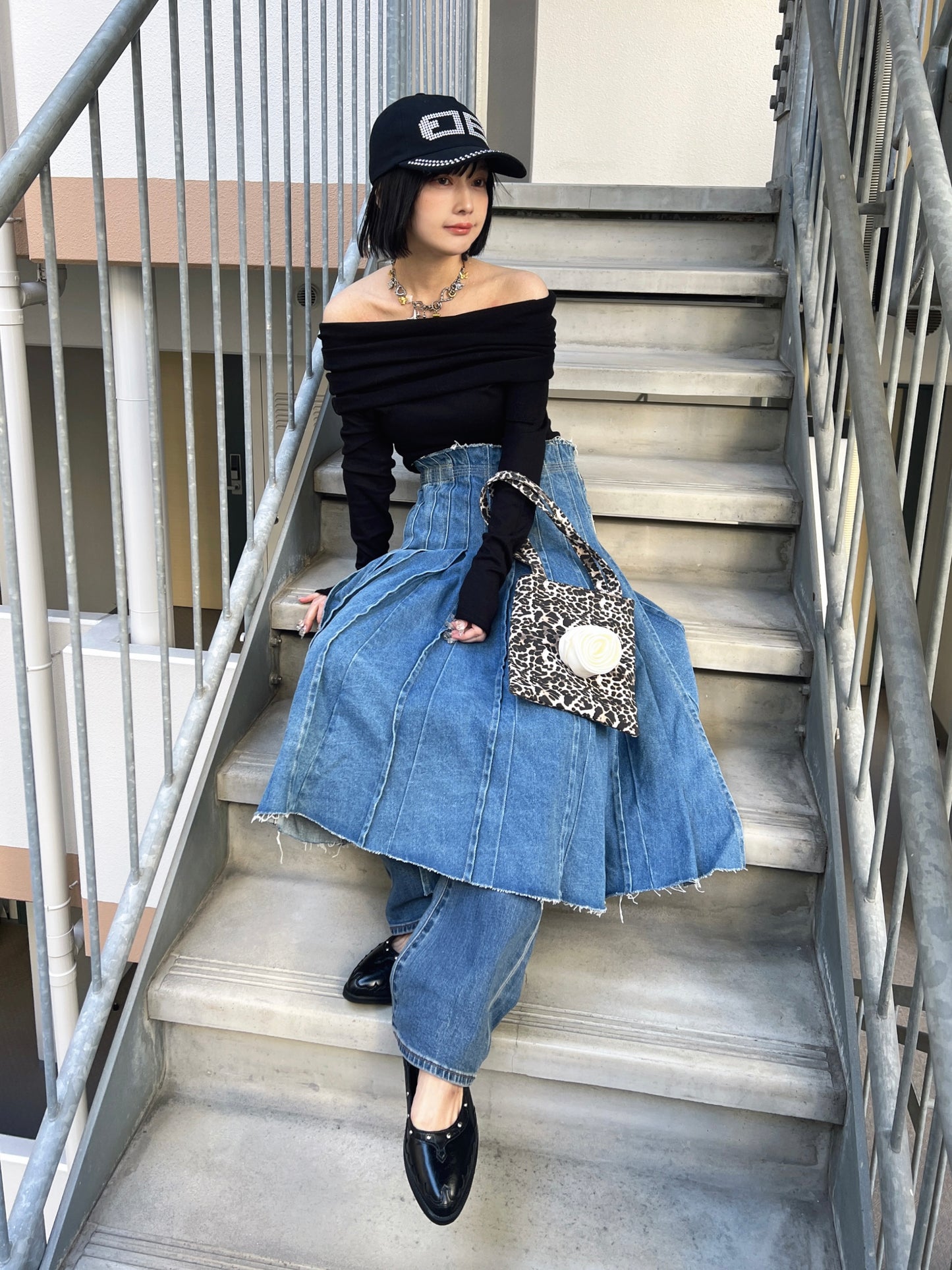 スタッズデザインローファー DPB79099