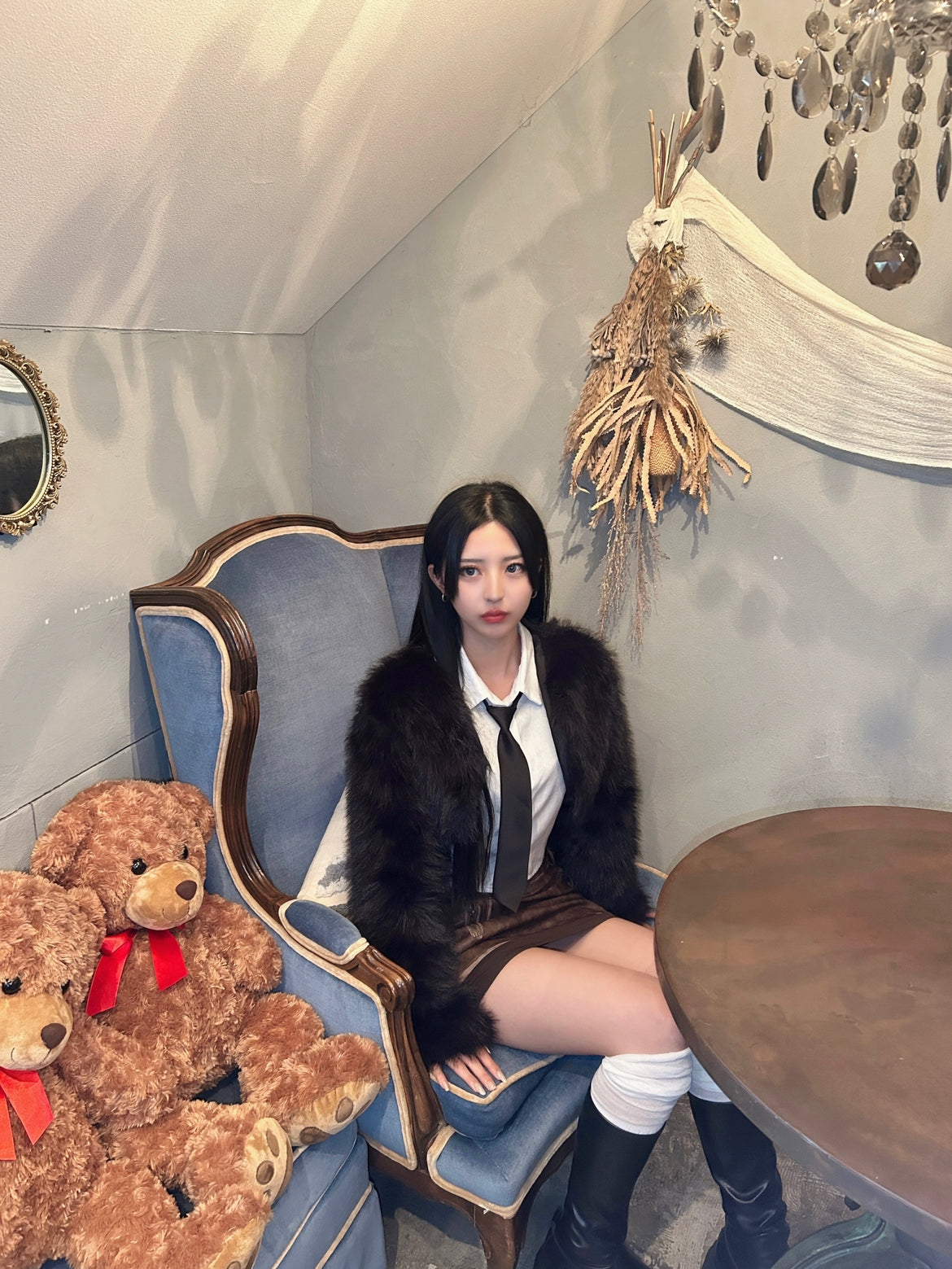 レザーチャックスカート DPB69015