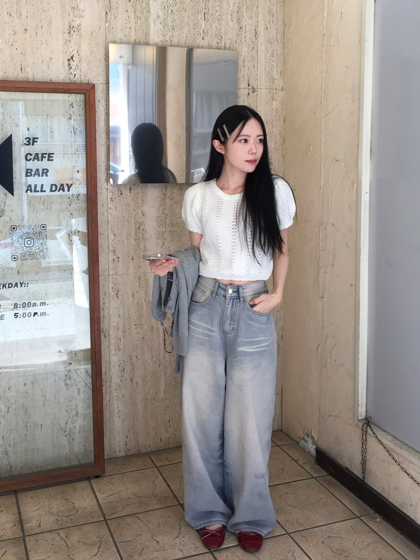 ワインレッドリボンシューズ DPB43228