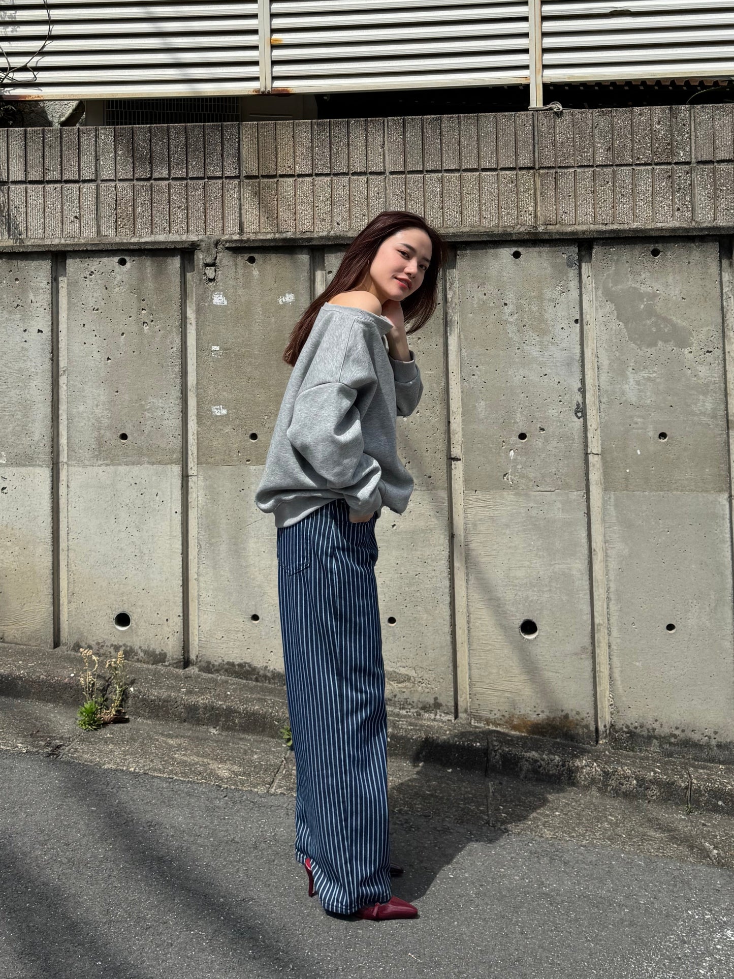 ストライプデニムパンツ DPB47419
