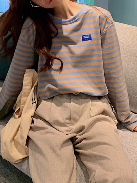 カラーボーダートップス DPB71299