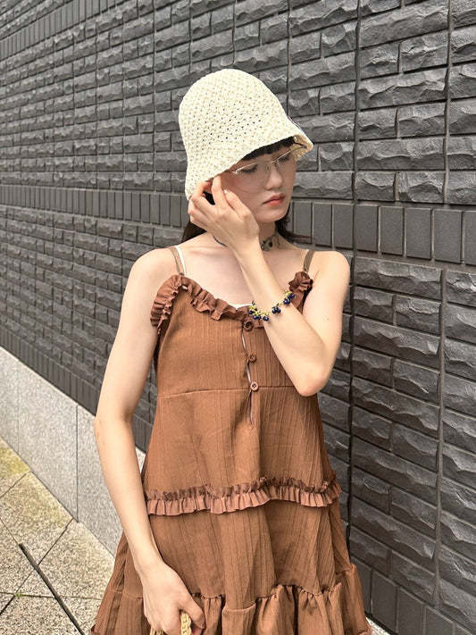 編みバケットハット DPA43453