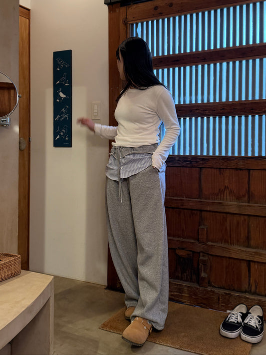 シャツレイヤード風スウェットパンツ DPB78264