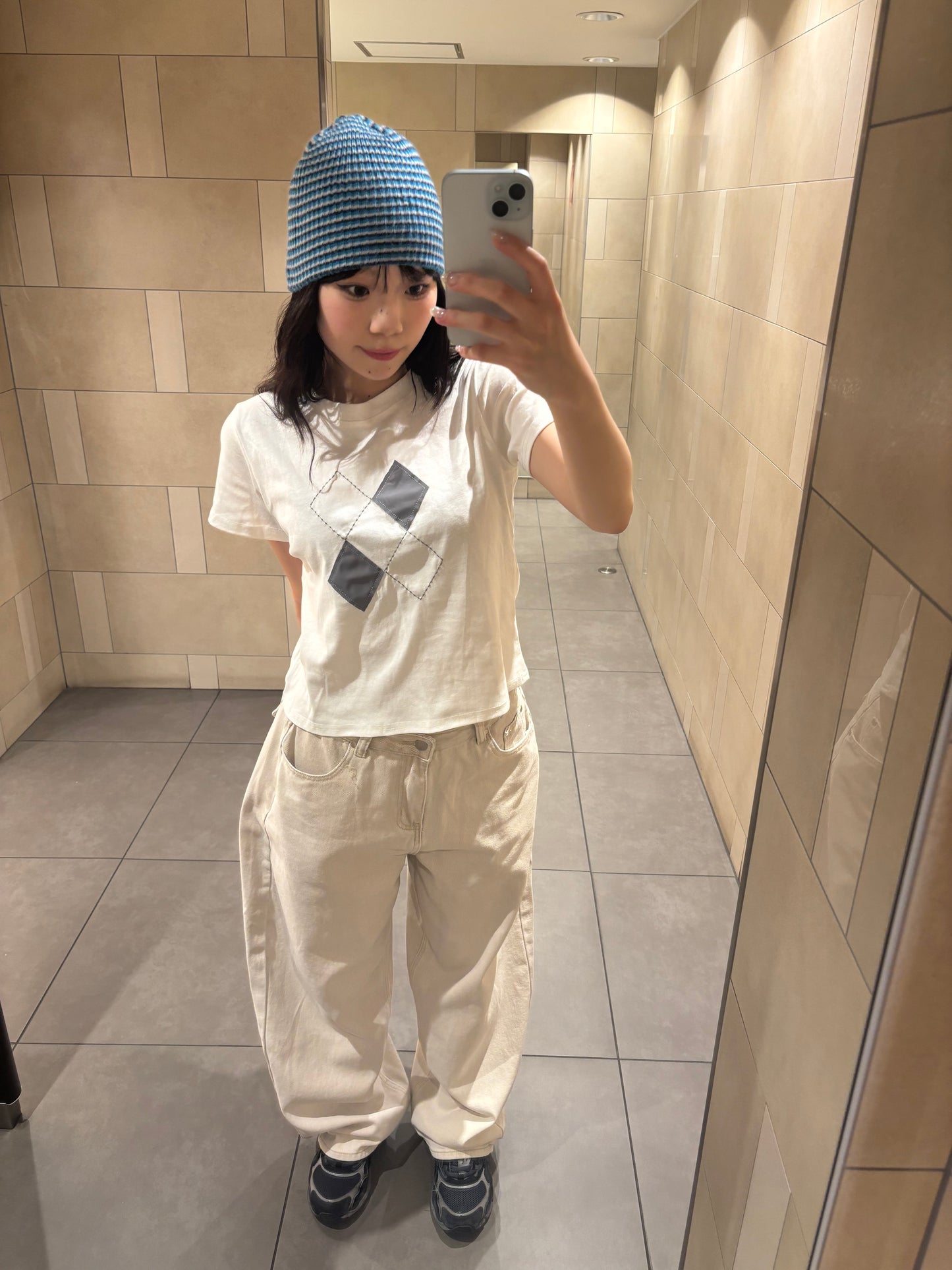 アーガイルラウンドネックTシャツ DPB89006