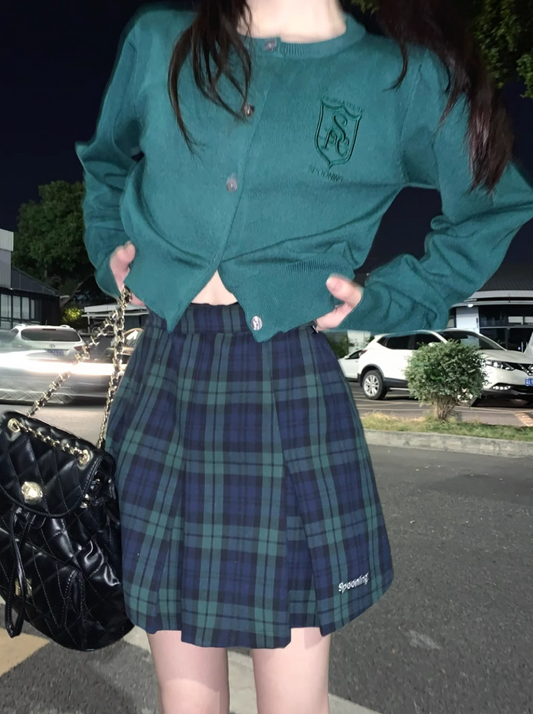 グリーンチェックスカート DPB71292