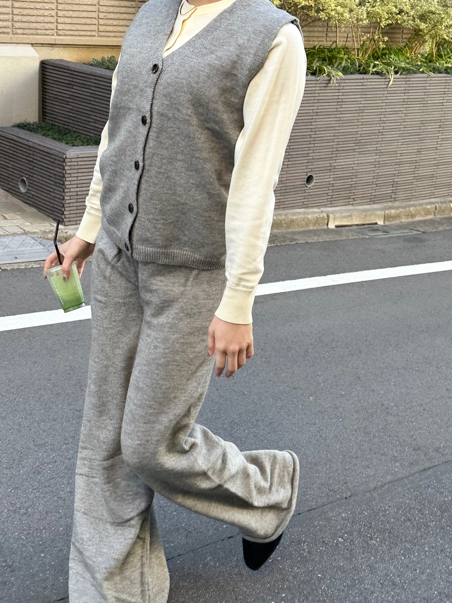 ルーズニットセットアップベスト DPB47235