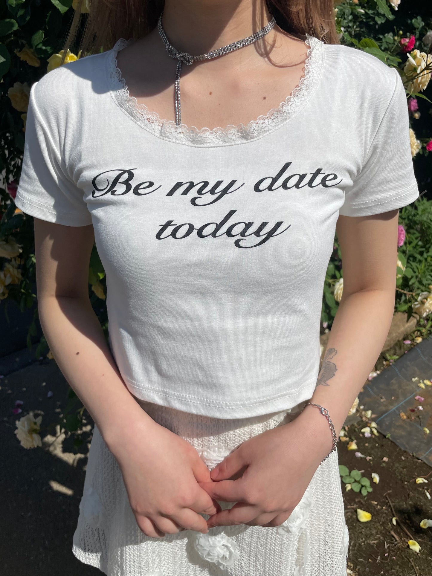 レースクロップドTシャツ DPB68062