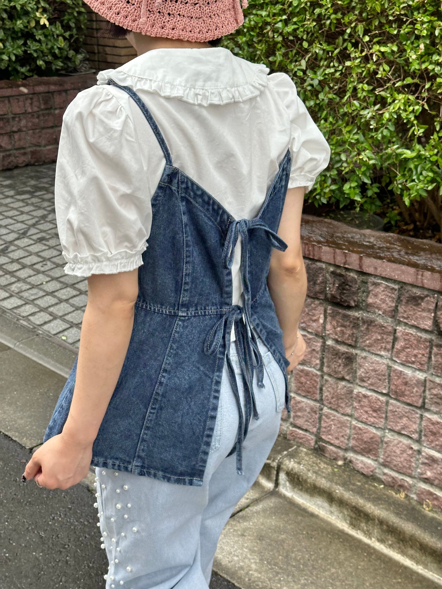 2wayデニムリボンビスチェ DPB76044