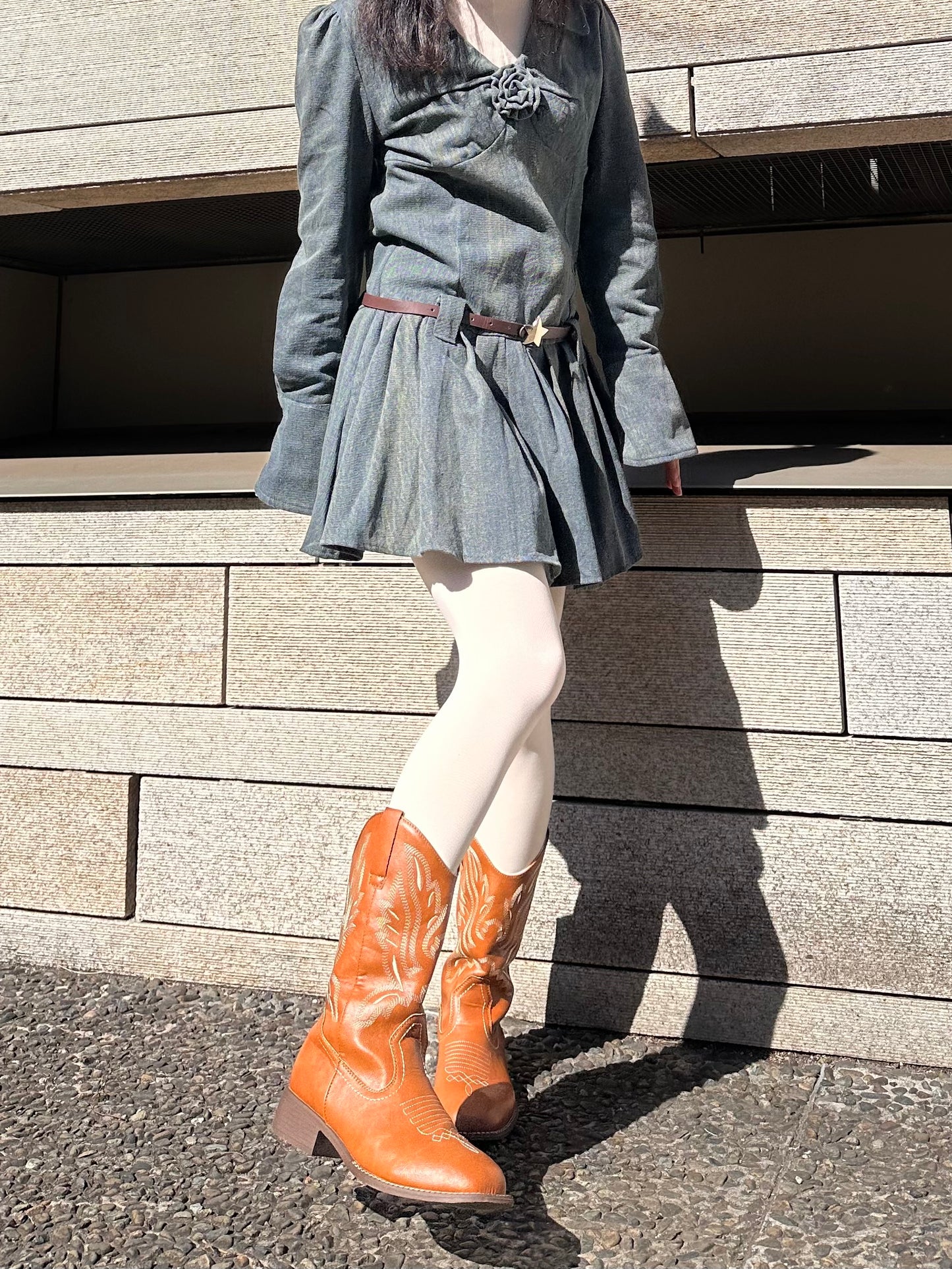 キャメルウエスタンブーツ DPA43332