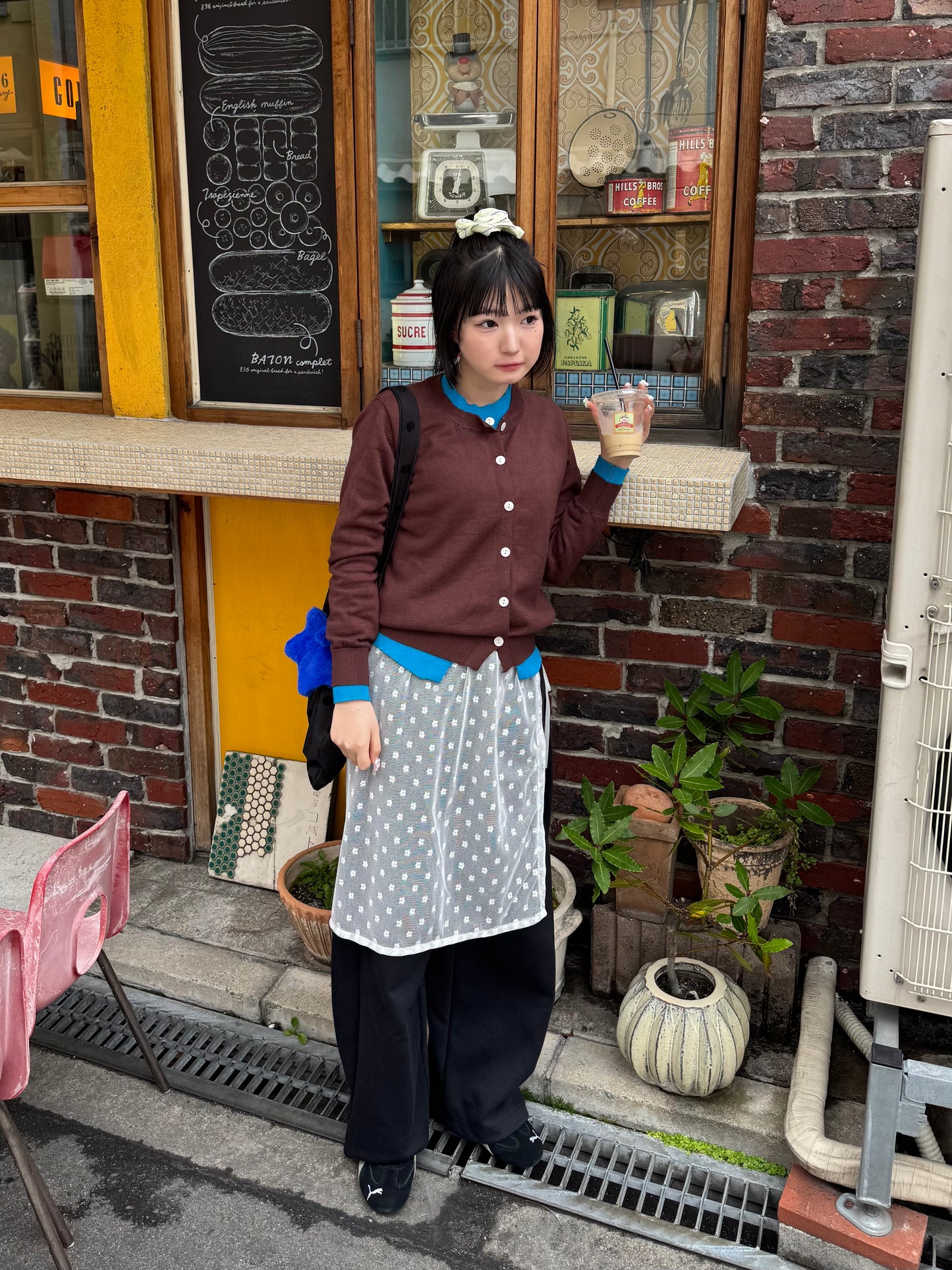 レイヤードライクカラーカーディガン DPB85088