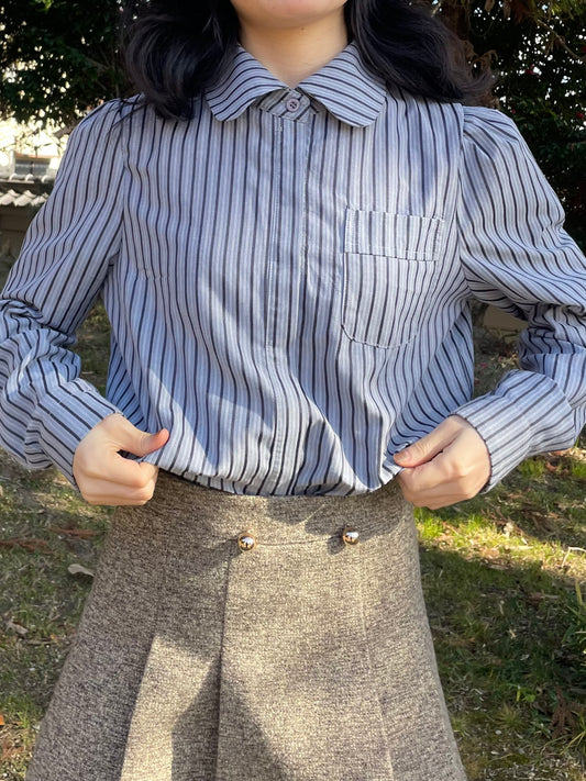 ストライプシャツ DPA43258